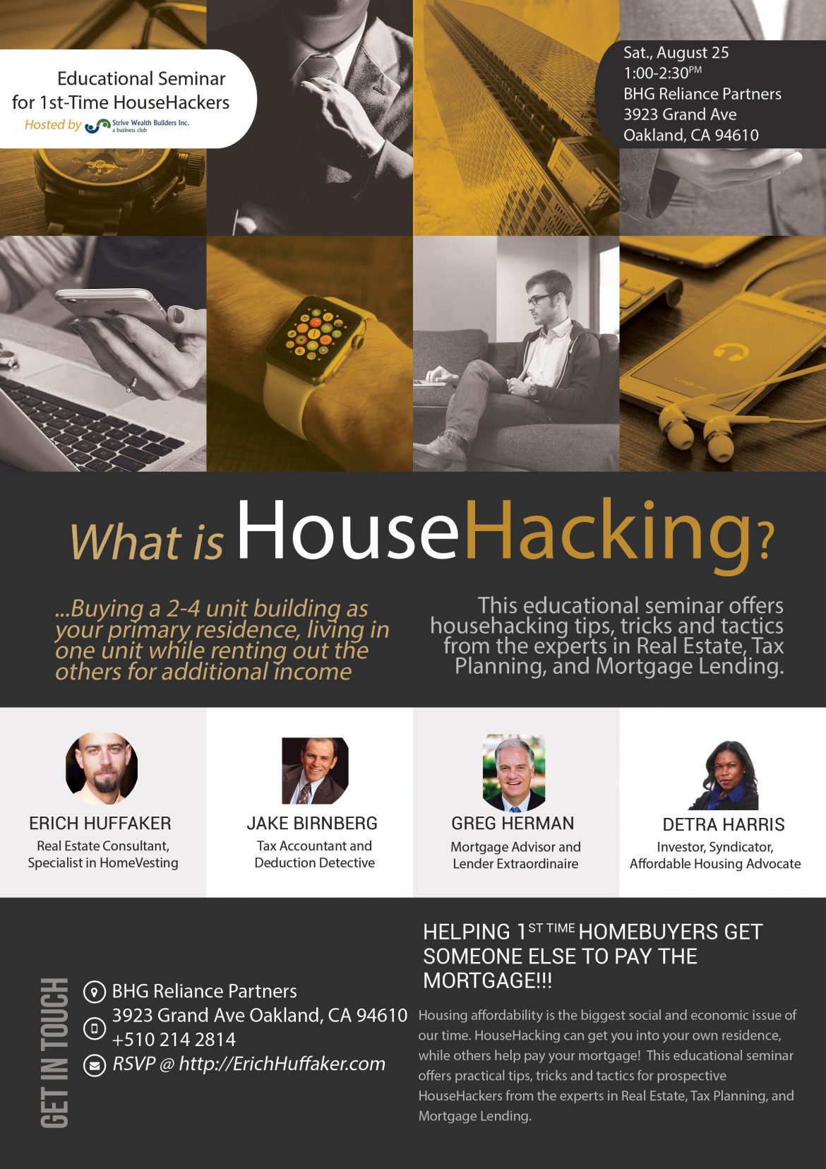 Free Educational Real Estate Seminar for 1st-Time HouseHackers